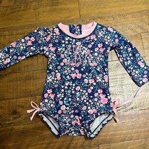 Ruffle Butts “CBM” monogrammed bathing suit